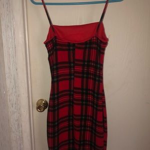 MINI PLAID RED DRESS‼️❤️